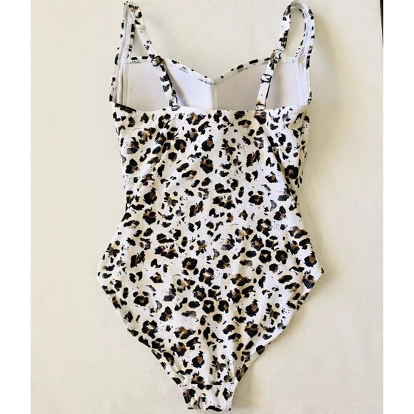 NIP TUCK Joanne Le opard Twist Front One Piece Swimsuit Tummy Control Size 8 - Picture 4 of 11